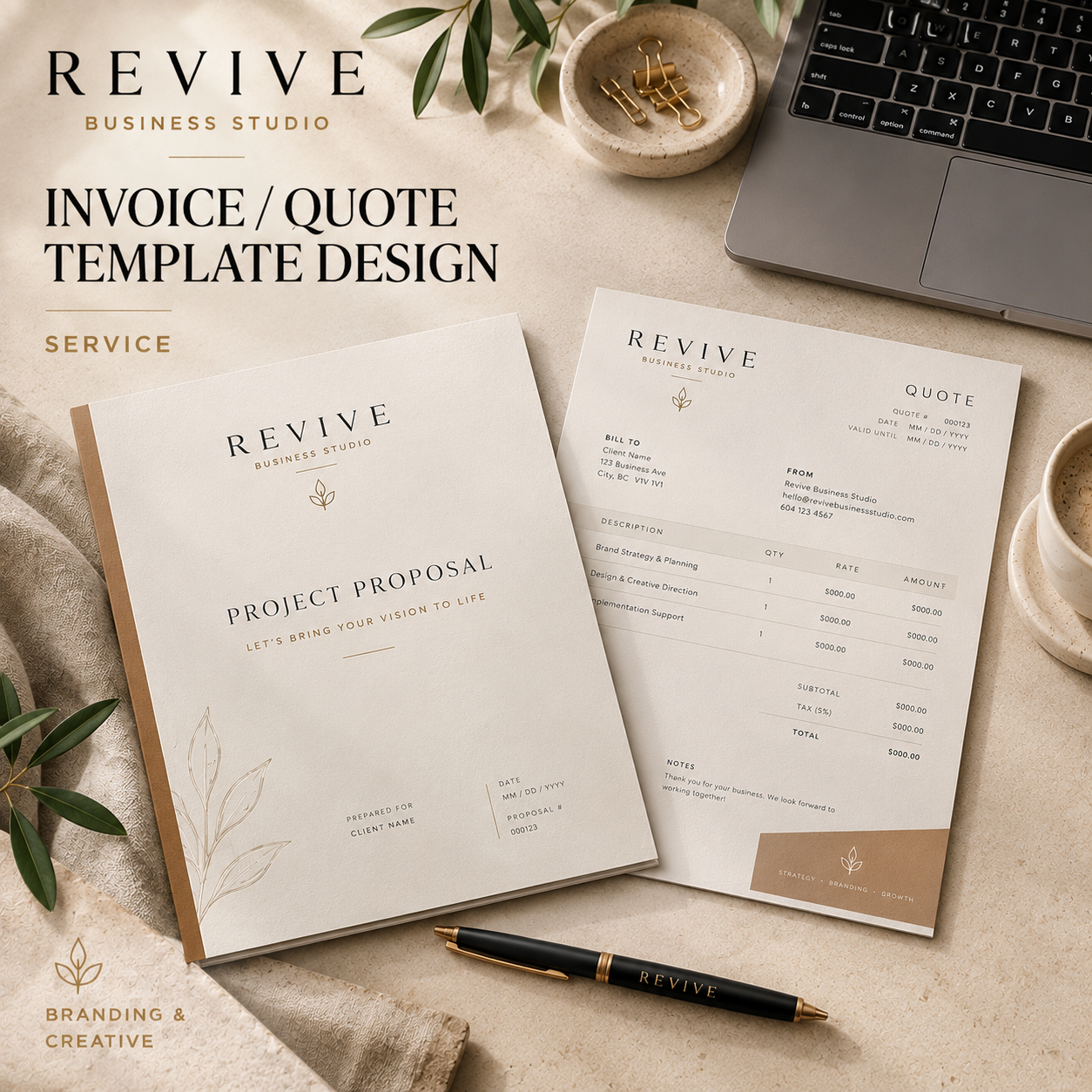 Invoice / Quote Template Design
