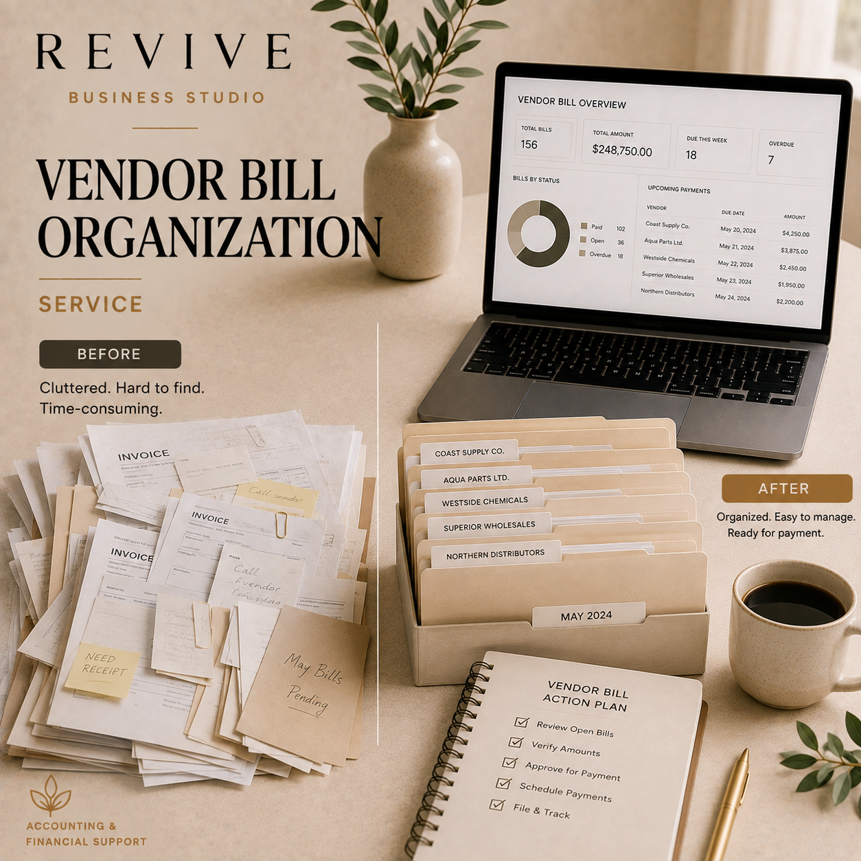 Vendor Bill Organization